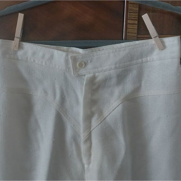 Vintage 1970's Pantasias high waisted V stitched wide leg pants true vin… - Picture 8 of 16